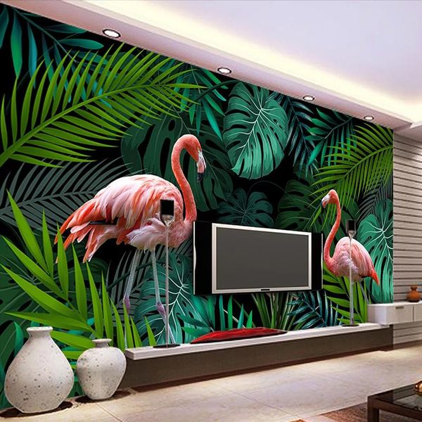 

пользовательские фото роспись обои 3d абстрактный зеленый лист самоклеящийся водонепроницаемый водонепроницаемый стена росписью гостиной спа