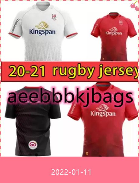 

2021 new rugby jersey 20 21 ulster home and away european size s-5xl, Black;gray