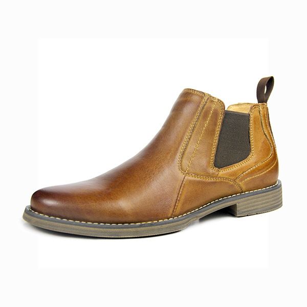 

2021 men's ankle genuine leather boots rubber designer shoes jarn, Black