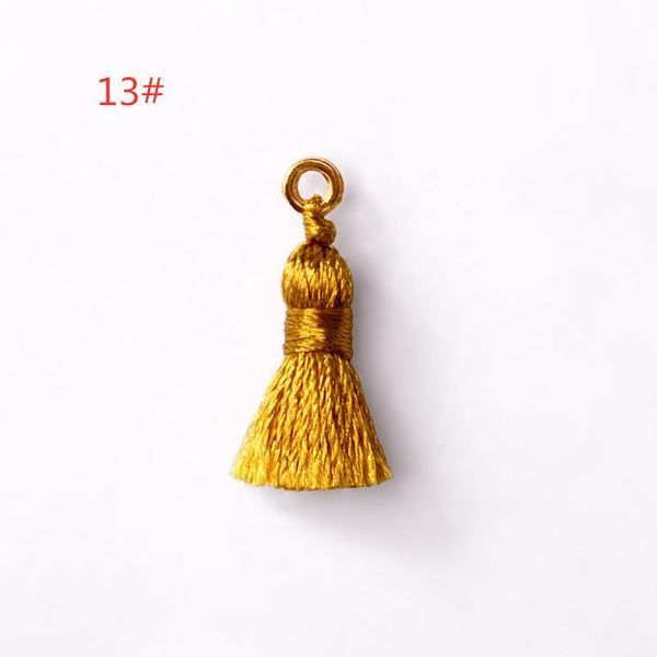 

6pcs multicolor rayon mini tassels pendant fringes diy jewelry making earring necklaces garments tassels lace accessory material h jllojj