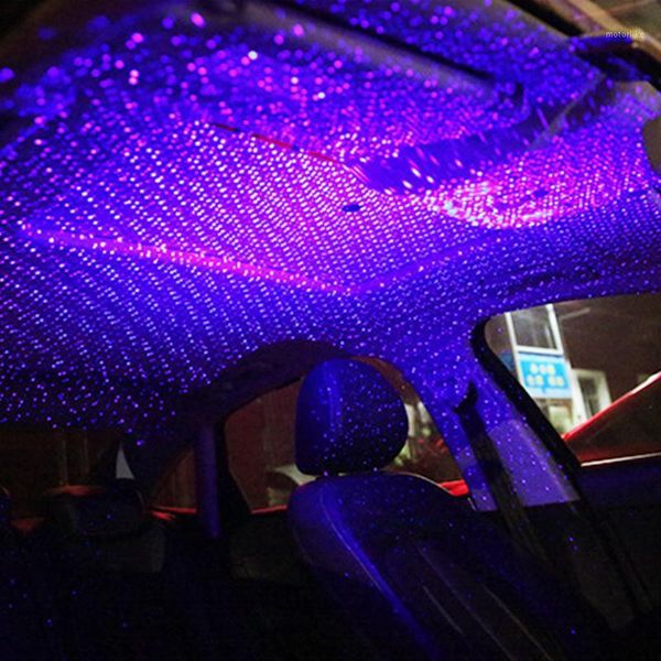 

car atmosphere lamp car starry usb modified roof interior star sky ceiling projector rotating star lights decorative lamp1
