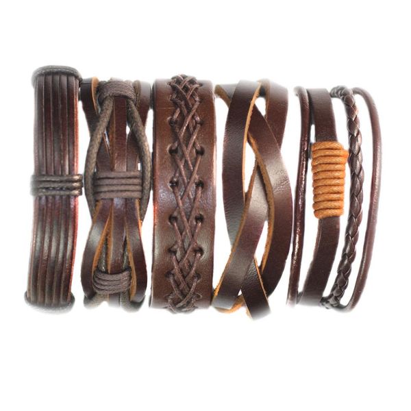 

zotatbele оптовая handmade charm кожаные браслеты 4 sets 20 плетеный ethinc tribal дружба браслет для мужчин женщины yt3 yxlwfc hat7890, Golden;silver