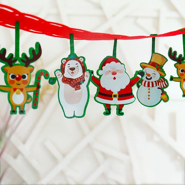 

санта-клаус войлок garland с рождеством баннер украшения рождественские украшения для подарков главная 2020 navidad noel xmas tree decor jll
