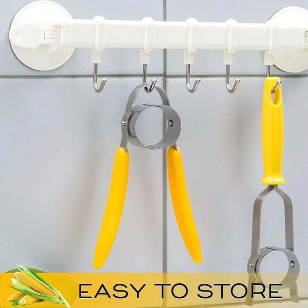 

kitchen gadget corn peeling artifact kitchen helper easily remove corn cob stripper cutter quick twisting pushing motion peeler wmtysj