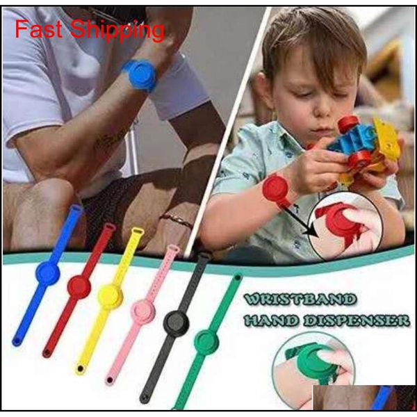

new home wristband hand dispenser kid silica gel hand sanitizer dispensing wearable dispenser pumps disinfect qylowl ppshop01