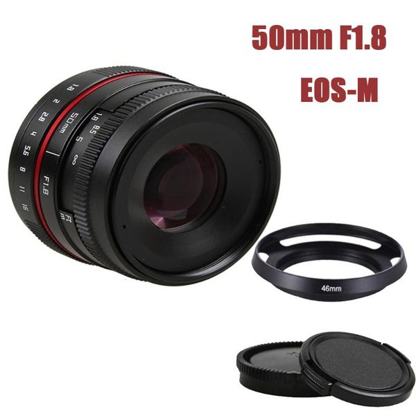 

other cctv cameras 50mm f/1.8 aps-c f1.8 camera lens for canon eos m m2 m3 m5 m6 m10 mirrorless