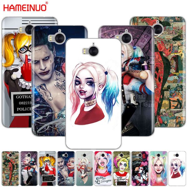 

qaharmeno harlequin suicide team mobile phone cover, huawei honor cover 3c 4x 4c 5c 5x 6 7 y3 y6 y5 2 ii y560 y7lk