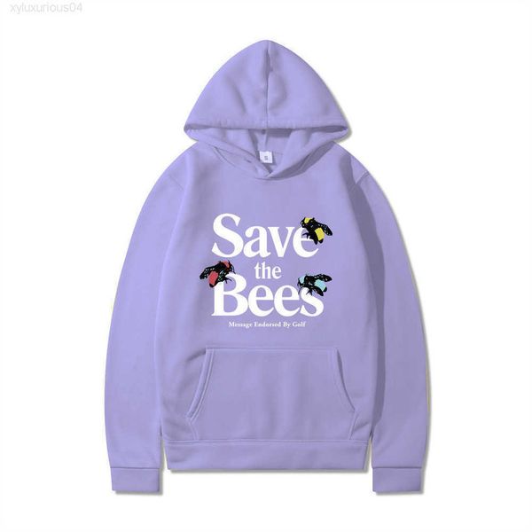 

hooded hoodie printed golf life saving bee european and american sweater vt supply fashion, Black