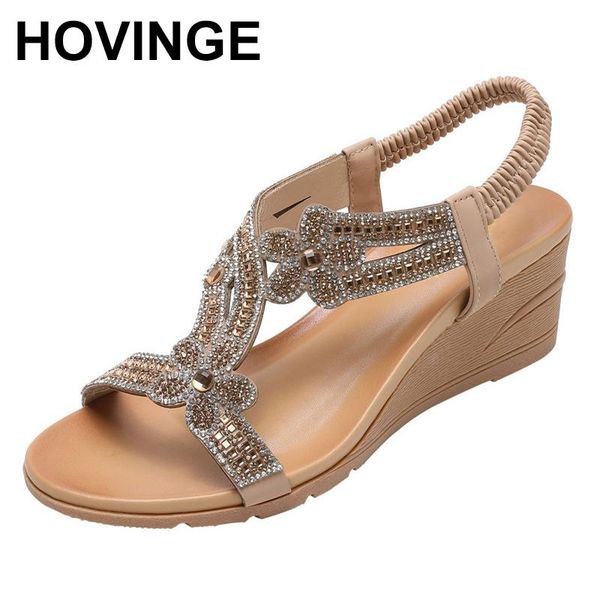 

hovingefashion women roman sandals casual dress shoes wedge sandals beach slipper sandali sandalias mujergift plataforma, Black