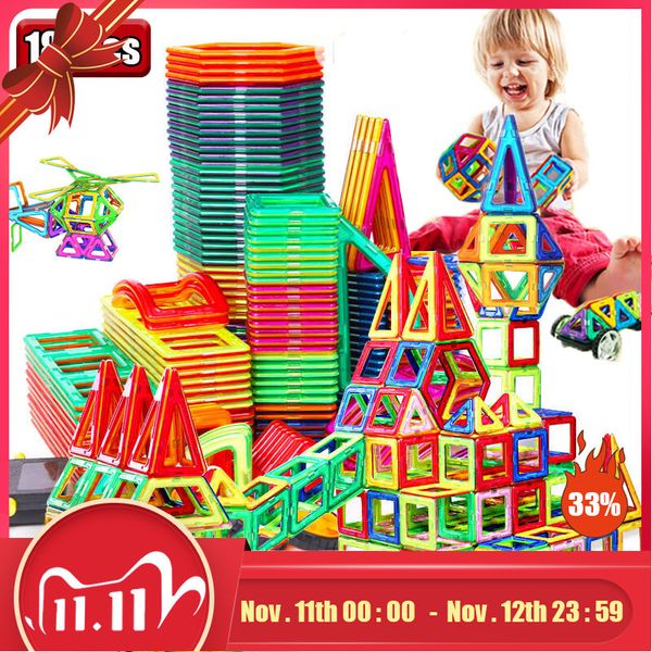 

mini designer construction set model & building toy plastic magnetic blocks educational toys for kids gifts