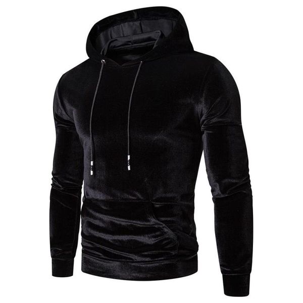 

pure fit sweatshirts men's autumn winter warm male large size full velvet sweatshirt slim color sleeves hoodie 2020 pcrsl, Black;white