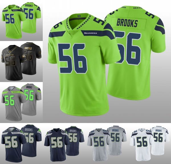 

seattle seahawks men jordyn brooks golden edition men women youth jersey, Black;red