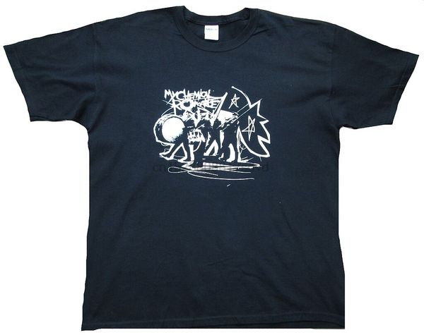 

official my chemical romance black parade skull rock star vip t shirt g.l xl show original title short sleeve sport hooded sweatshirt hoodie