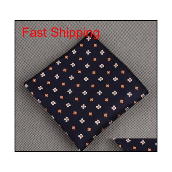 

10pcs fashion handkerchief printed dot plaid pocket square for men suits wedding party hankies mouch qylmis new_dhbest, Blue;white