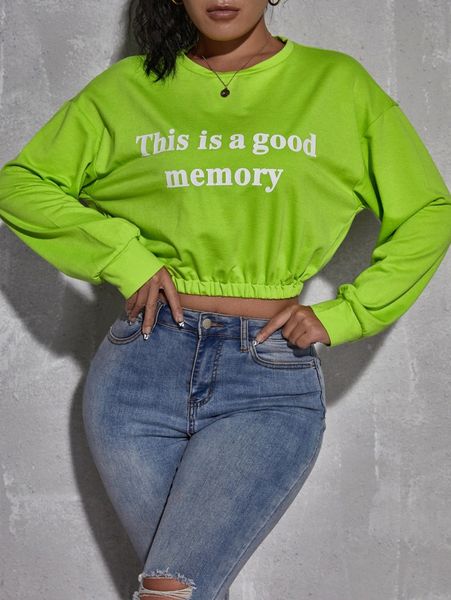 

slogan graphic drop shoulder sweatshirt a1wu#, White;black