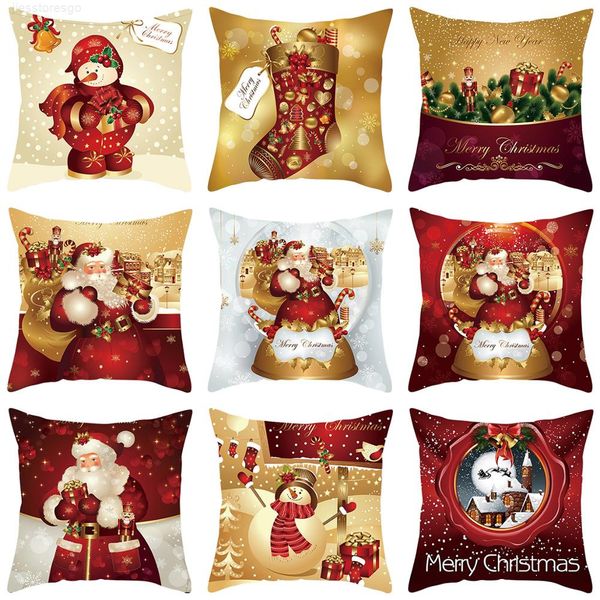 

santa pillowcase happy new year 2021 2020 decor for home merry christmas ornament navidad natal xmas gifts