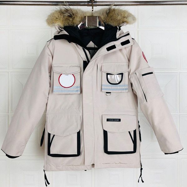 

designer 9501 coats white black clothing parkas genuine designer ykk sneaker down mens womens velcro casual size xs-xxl