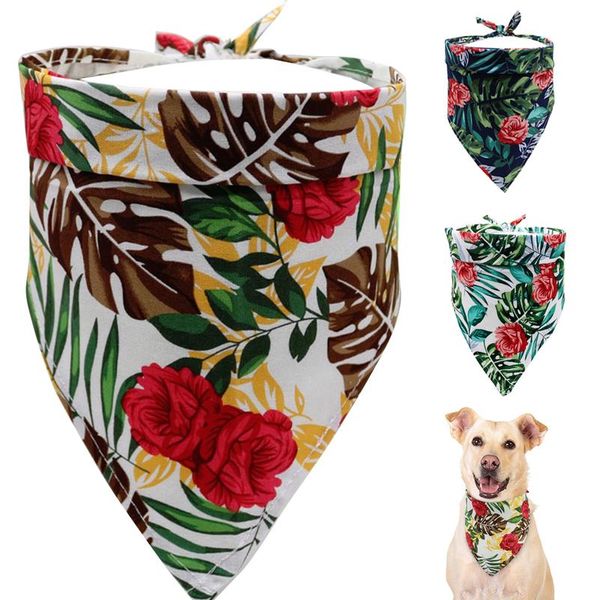 

pet bandana collar for dogs small medium large dog scarf neckerchief adjustable cotton printed bandanas collars pet acc qylvyq