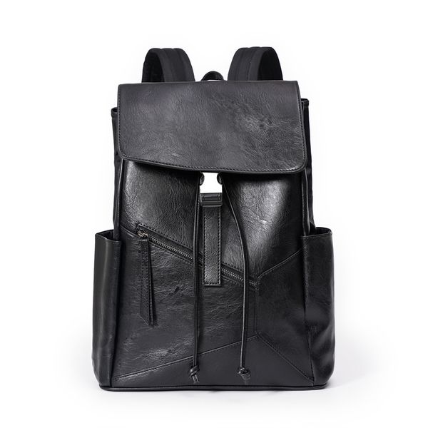 

designer backpack women's fashion luxury embossed embellishment vintage metal buckle letter pendant shoulder bag