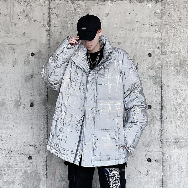 

2021 new parka windbreaker fleece thick warm coats hooded overcoats men's winter clothing ln7u, Black