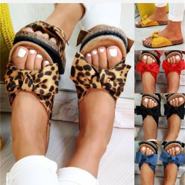 

2020 sandals new woman 2020 leopard print open-toed finger solid female break ladies shoes nclt, Black