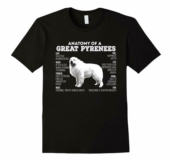 

anatomy of a great pyrenees t-shirt brand men fashion mans unique short sleeves o-neck t shirt army t shirt sport hooded sweatshirt hoodie