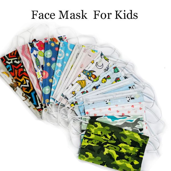 

child kids disposable face masks cartoon boys girls mouth mask cover anti pollution breathable printed face masks for children