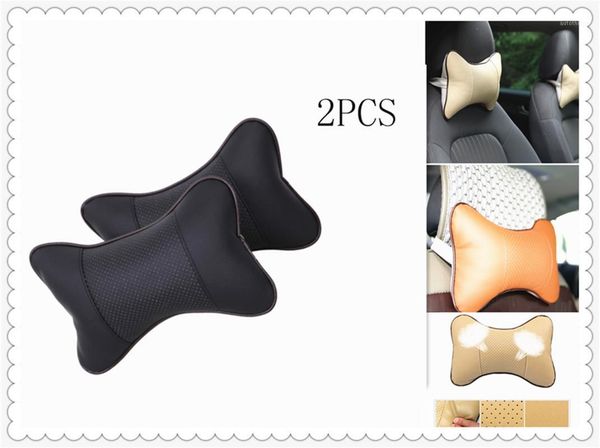 

2pcs/set universal cushion pillow car headrest pu auto accessories for ct is lx gs lf-sa ux rc es rx nx ls lf-1 lc1