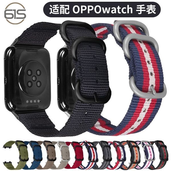 

suitable for oppo smart bracelet nylon canvas watch with connector replacement milan