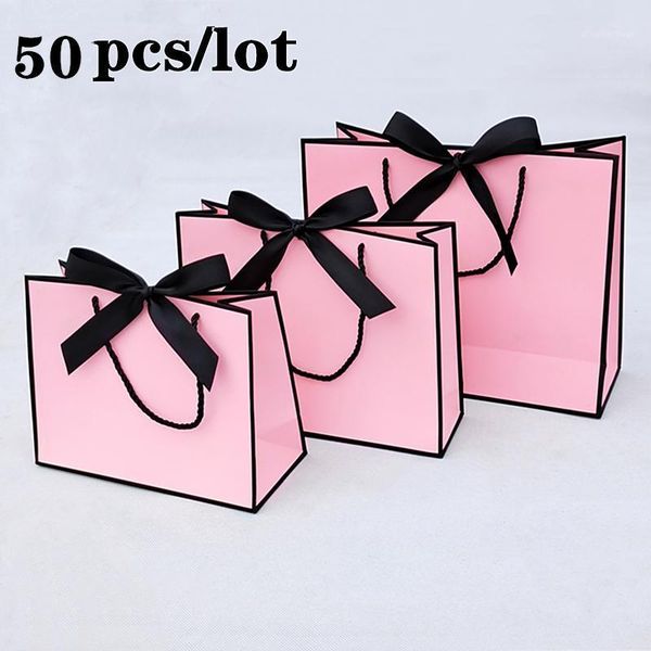 

large size gold present box for pajamas clothes books packaging gold handle paper box bags kraft paper gift bag with handles dec1