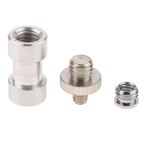

1/4'' 3/8'' standard screw adapter set for camera tripod monopod shoe