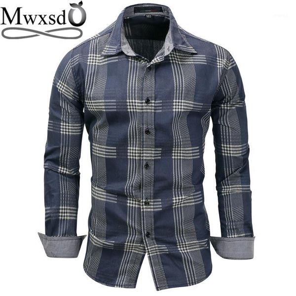 

mwxsd casual mens plaid shirt men long sleeve striped cotton shirts male big oxford shirt camisa masculina chemise1, White;black