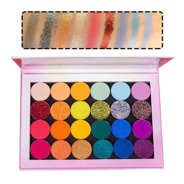 

eyeshadow palette cosmetics 24 colors pearlescent matte waterproof easy to color no blooming soft texture tslm2