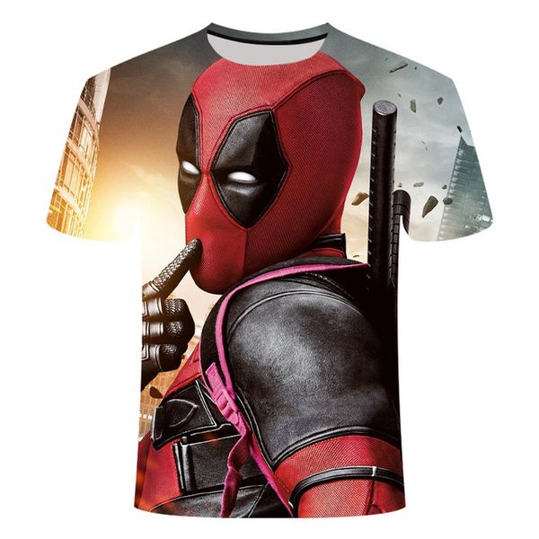 

american anime deadpool fun 3d print shirts humor funny kawaii men clothing