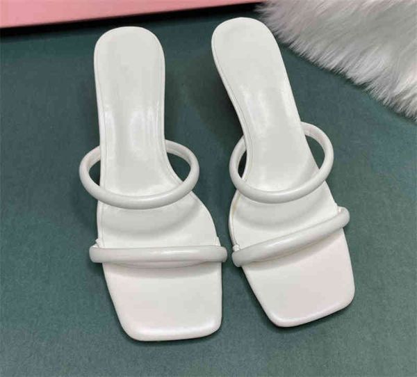 

classic womens summer sandals square toe flat high heels fashion sandal slippers beach party white green brown size 35-40, Black