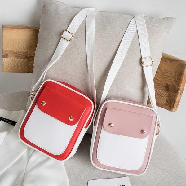 

aelicy плечевой ремень мешок посыльного женщин простой стиль crossbody сумки 2020 новая мода конфеты цвет пряжки малый мешок