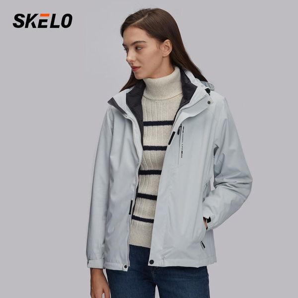 

outdoor jackets&hoodies 2021 women's 3-in-1 soft shell jacket waterproof ski windproof winter snow coat snowboarding jackets raincoat d, Blue;black