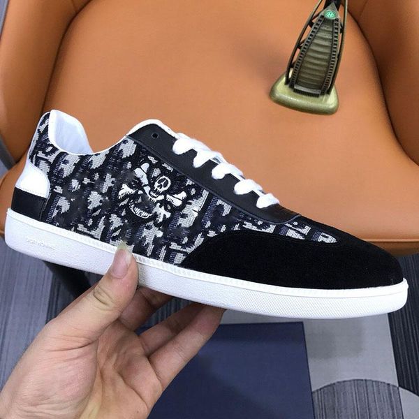 

men's trainers fashion men shoes 2021 new designer sneakers flats classic driving shoes for men size 45, Black