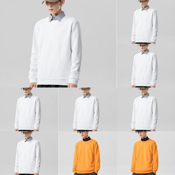 

jik6a 2020 осень рубашка свитера sweatersolid сыпучих многоцветных мальчики ins модный красивый свитер корейского стиль цвет простого случай, Black