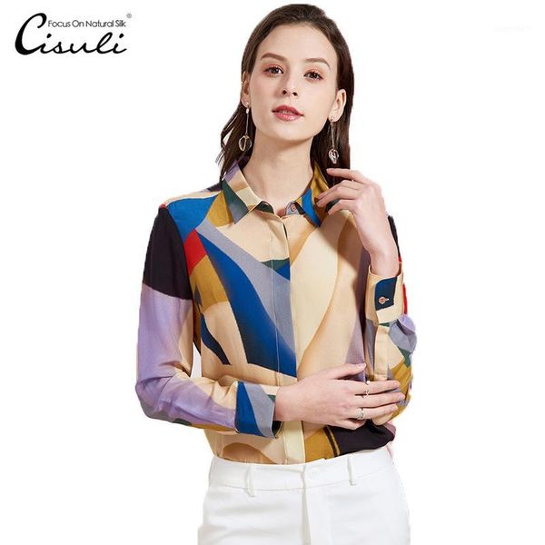 

cisi 100% silk ladies shirt1, White