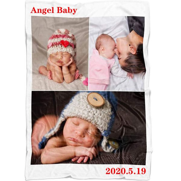 Coperte personalizzate con foto e testo, Crea la tua coperta, Coperta fotografica personalizzata, Coperta di flanella 201128