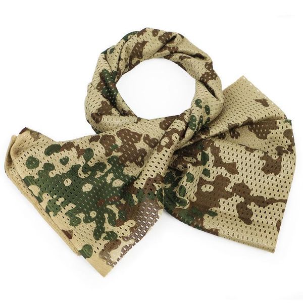 Radfahren Caps Masken Outdoor Jagd Camouflage Schal Armee Militärische Taktische Schals Camo Kampf Mesh Atmungsaktive Sport Angeln