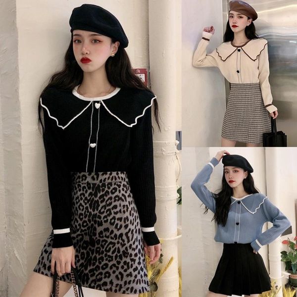 

women candy colors sweaters fashion autumn winter o-neck pullover long sleeve casual sweater knitted, White;black