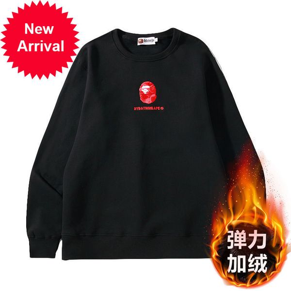 

2021 new breath around the neck hoodie harajuku clothing long sleeve sweatshirts in fashion of autumn winter mslg, Black