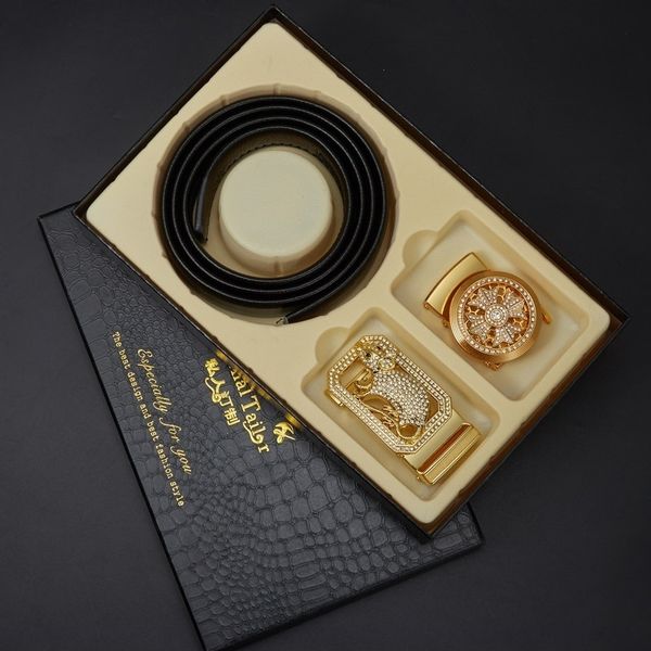 

y9egw twelve zodiac two-layer are automatically fastened for men belt and belt strips s installed in are cowhide gift boxes zuz65, Black;brown