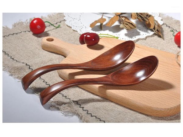 

spoons coffee spoon wooden fork bamboo soup teaspoon cutlery for kitchen bar restaurant natural wood l04221