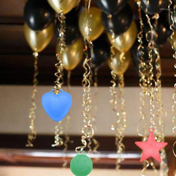 

party decoration 3/9pcs foil helium balloons fixed falling weight pendant block accessories baby shower plastic balloon gravity decor1