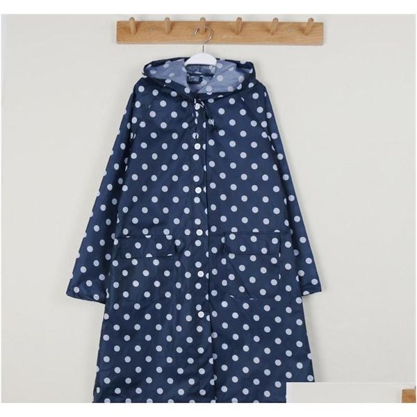 

dot girl lady hooded raincoat women outdoor travel waterproof riding cloth rain coat for women poncho long rainwear r qylnhy sweet07