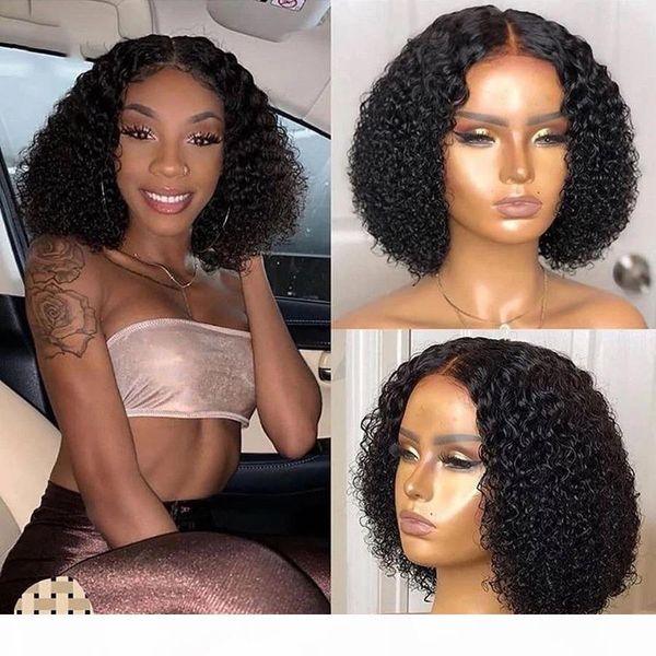 

afro kinky curly synthetic wig simulation human hair perruques de cheveux humains short bobo pelucas wigs xl-010583-sjf, Black