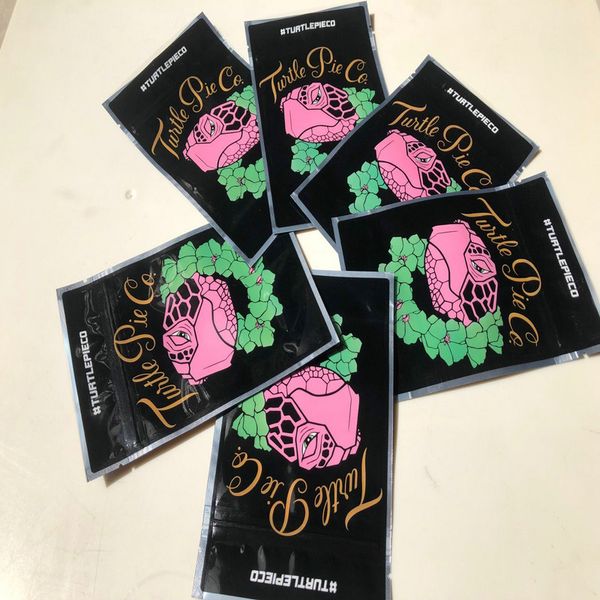 

turtle pie resealable zipper storage bags empty bag local edibles packaging mylar bags bbynwu bde_luck